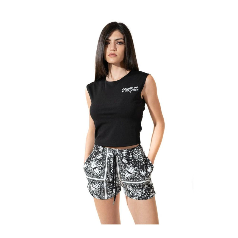 Shorts en coton monochrome chic