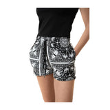 Schicke monochrome Palms Baumwollshorts