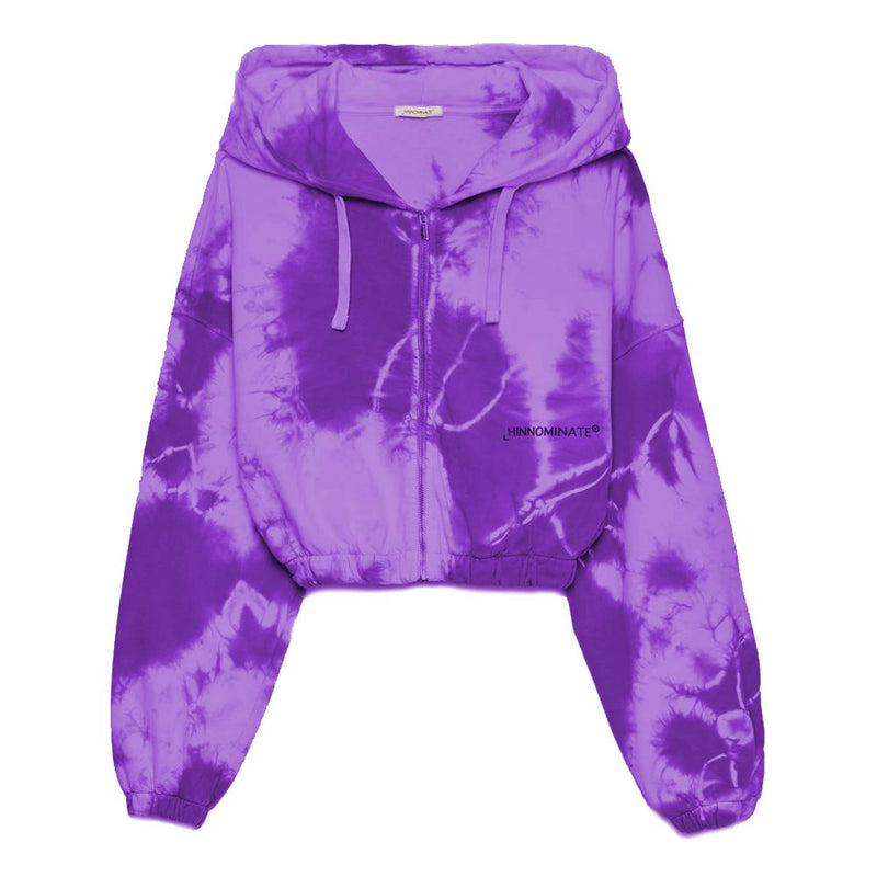 Sweat à capuche violet élégant avec imprimé logo