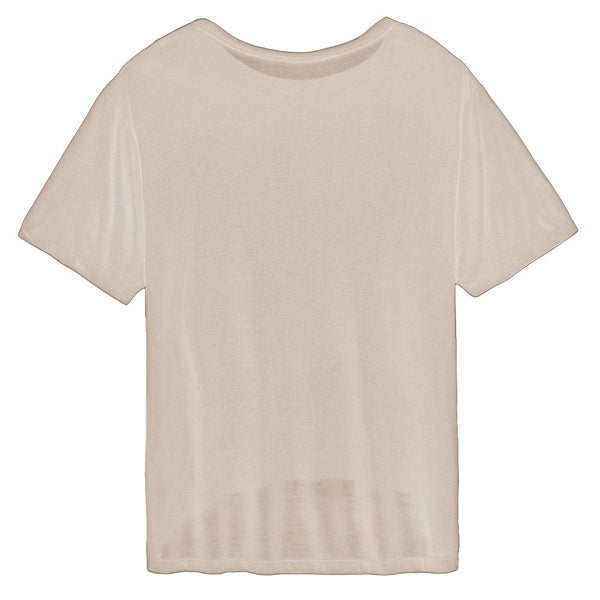 Elegantes übergroßes Modal -T -Shirt mit Logo