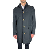 Elegante trench blu blu navy