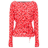 Pull en polyester rouge