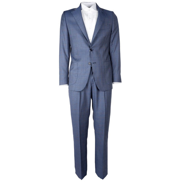 Blue Wool Vergine Suit