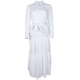 Robe en coton blanc