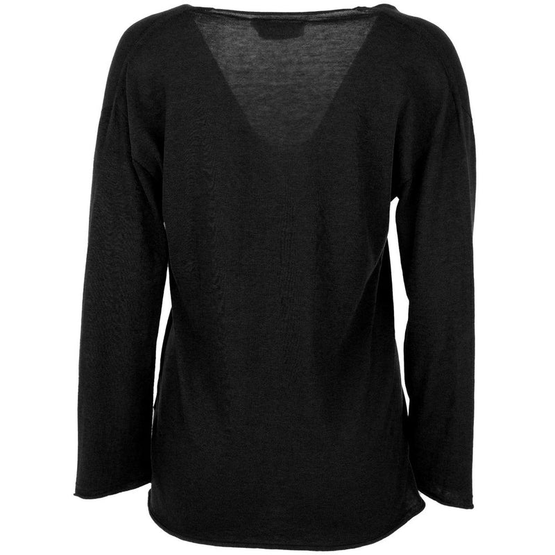 Maglione di cotone nero