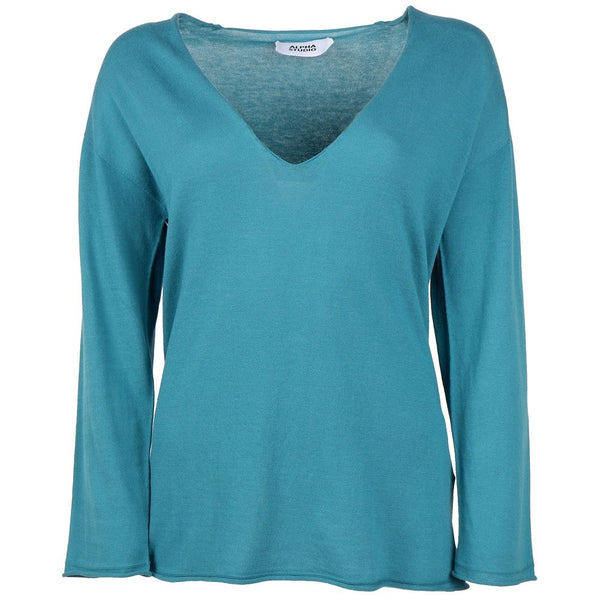 Maglione di cotone verde