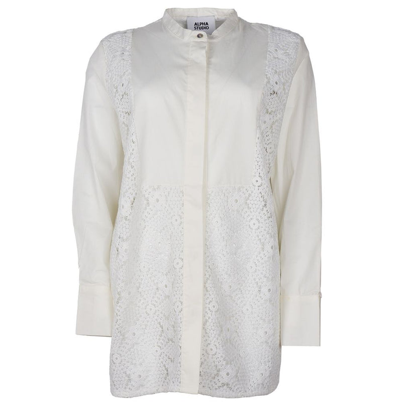 Chemise en coton blanc