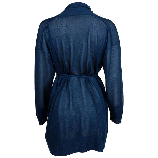 Robe de viscose bleu