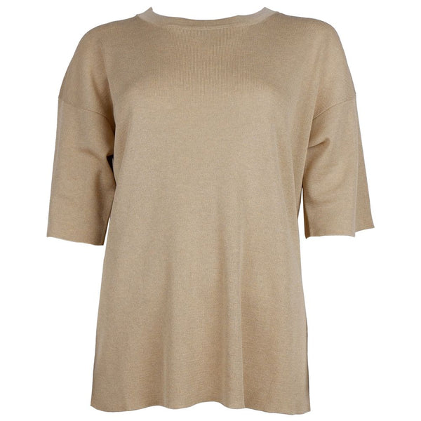 Maglione viscoso beige