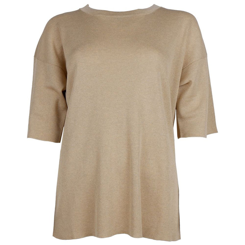 Pull viscose beige