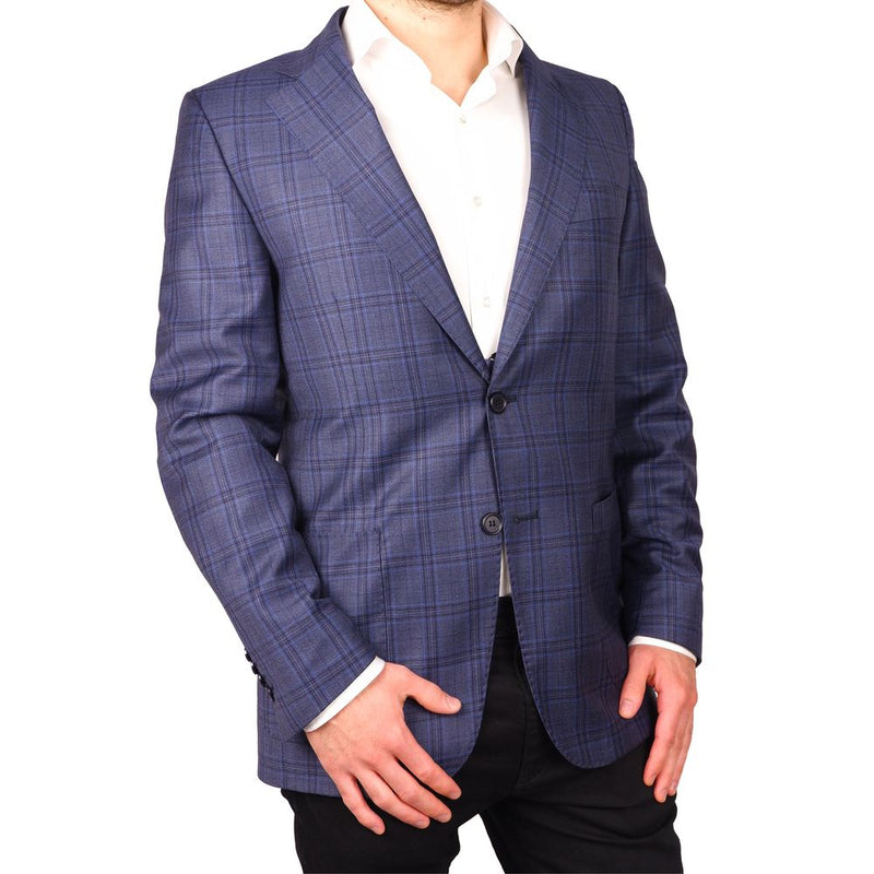 Hellblau Wollvergine Blazer