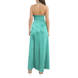 Robe en polyester vert