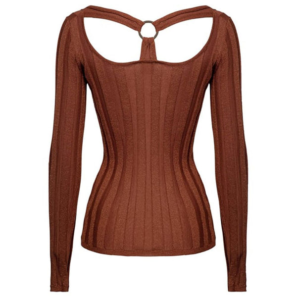 Brown Viscose Sweater