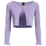 Pull en viscose violet