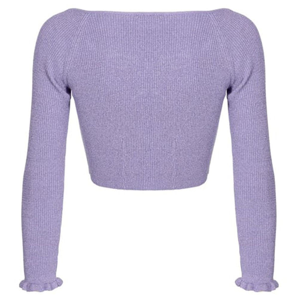 Maglione viscoso viola