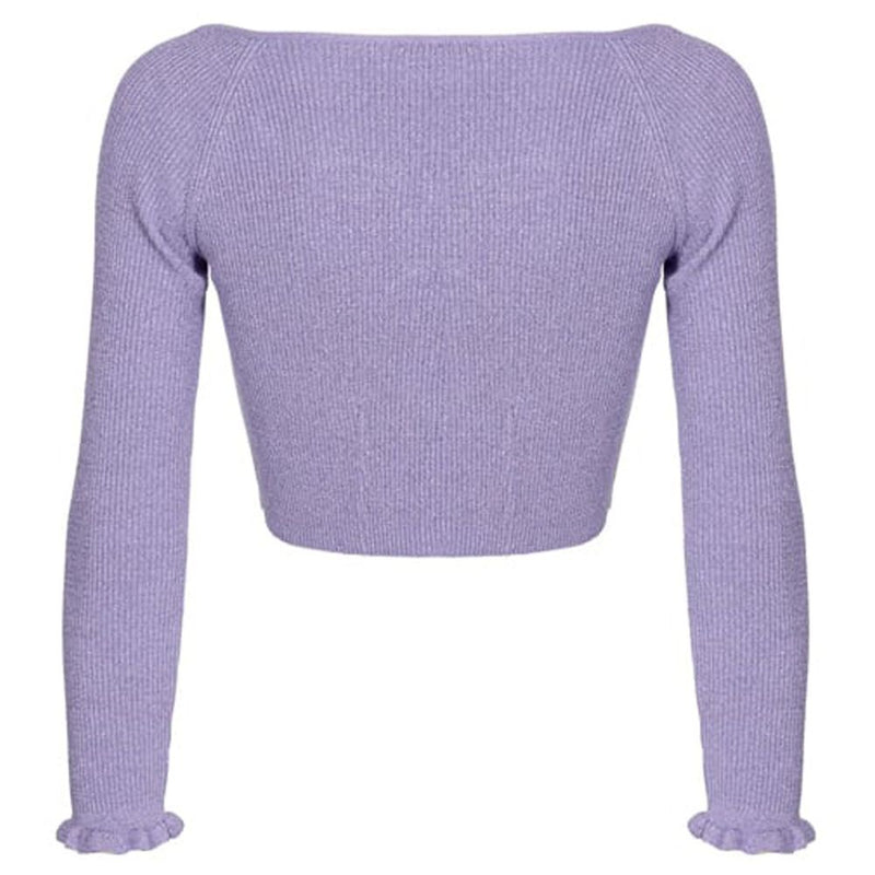 Pull en viscose violet