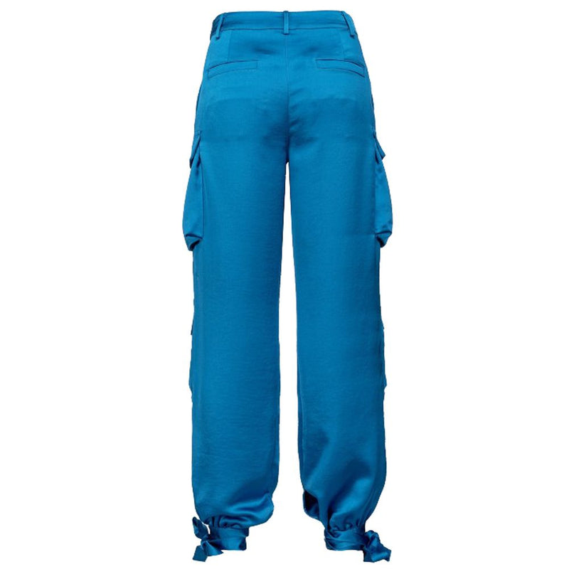 Jeans et pantalon en polyester bleu clair