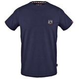 Blaues Baumwollt-Shirt