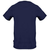 Camiseta de algodón azul