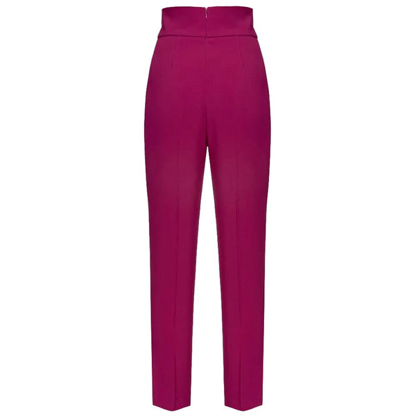 Jeans de poliéster morado y pantalón