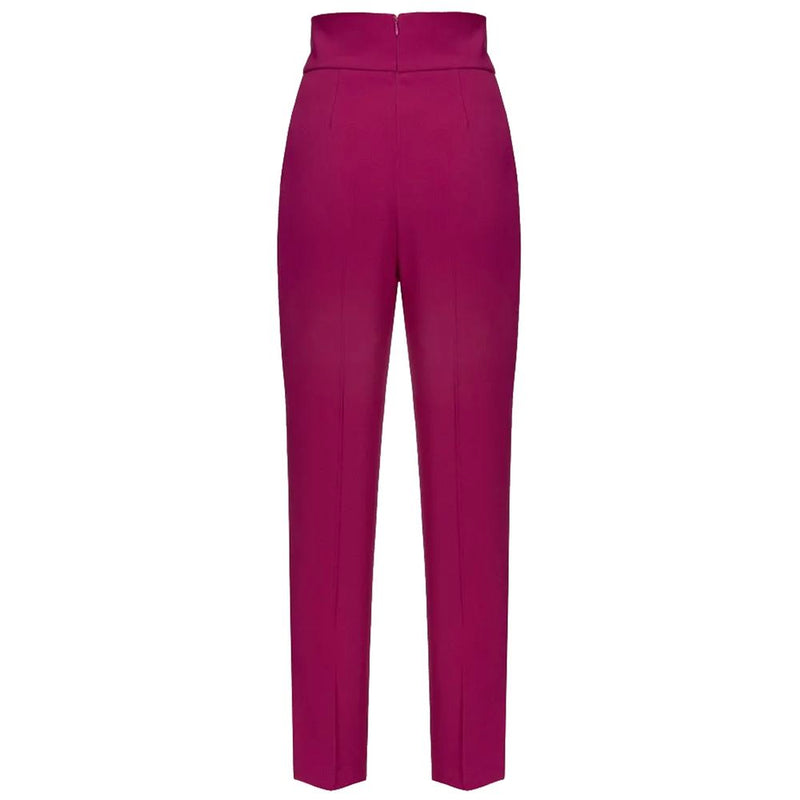 Purple Polyester Jeans & Pant