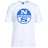 T-shirt en coton de logo blanc croustillant