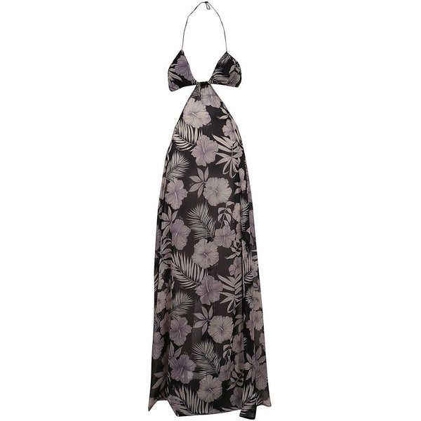 Floral Elegance Maxi Kleid mit geteiltem Detail