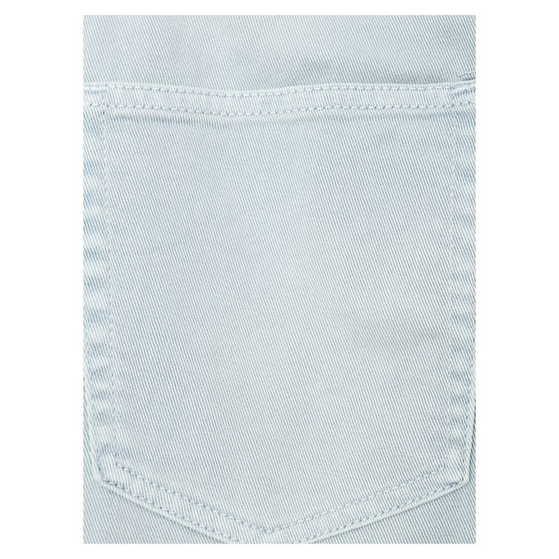 Jeans de mezclilla regular de gris de hielo elegante