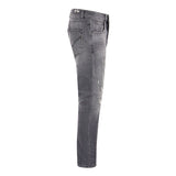 Chic Gray Dian Jeans με αναξιοπαθούντες λεπτομέρειες