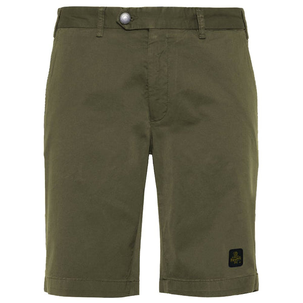 Elegante Beige Bermuda -Shorts mit Logo -Patch