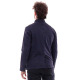 Blaue Baumwolljacke