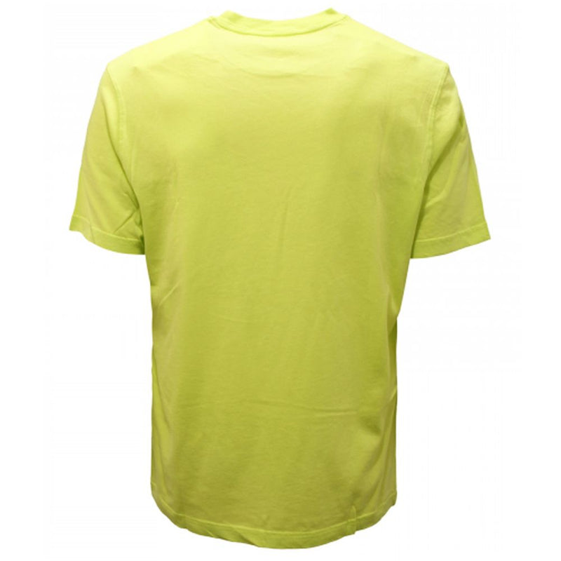 T-shirt à collier d'équipage du logo jaune du soleil