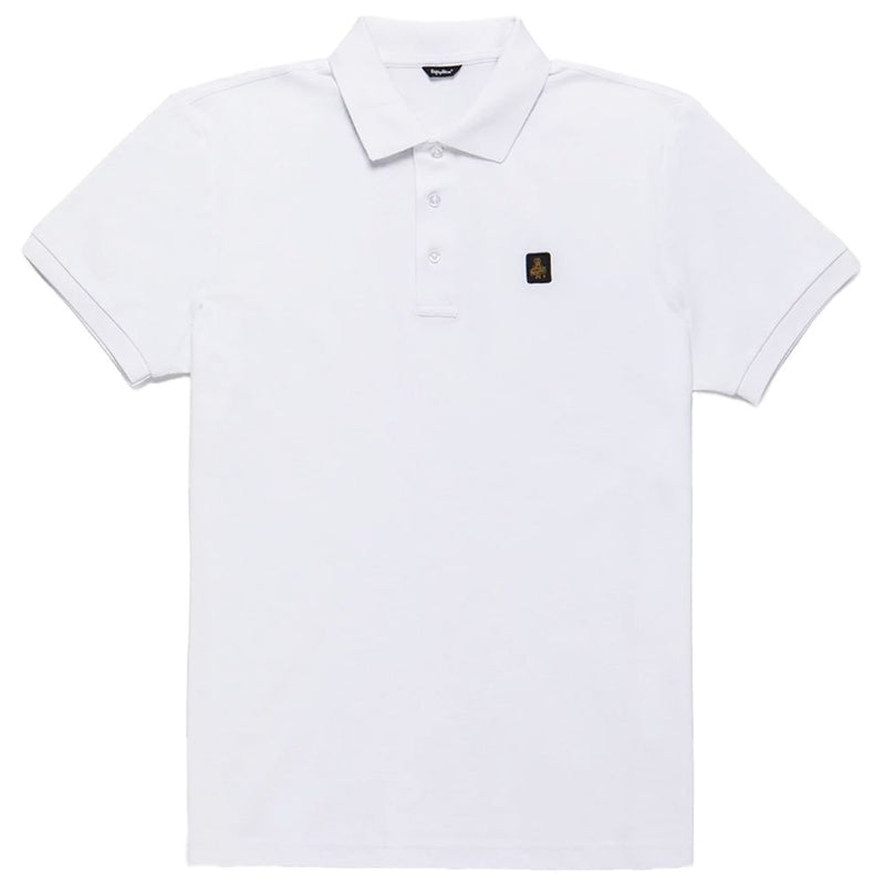 Elegante polo blanco con logotipo bordado