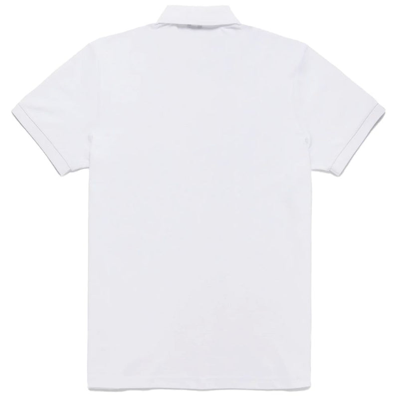 Elegante polo blanco con logotipo bordado