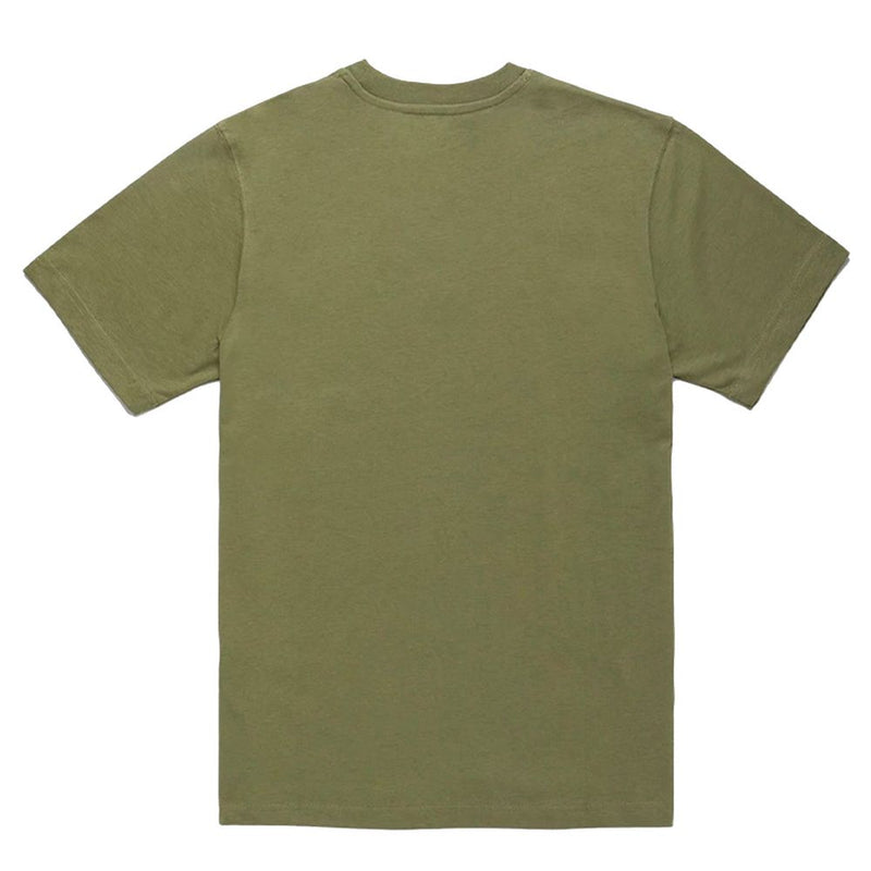 Armee -Baumwoll -T -Shirt mit Kontrastlogo