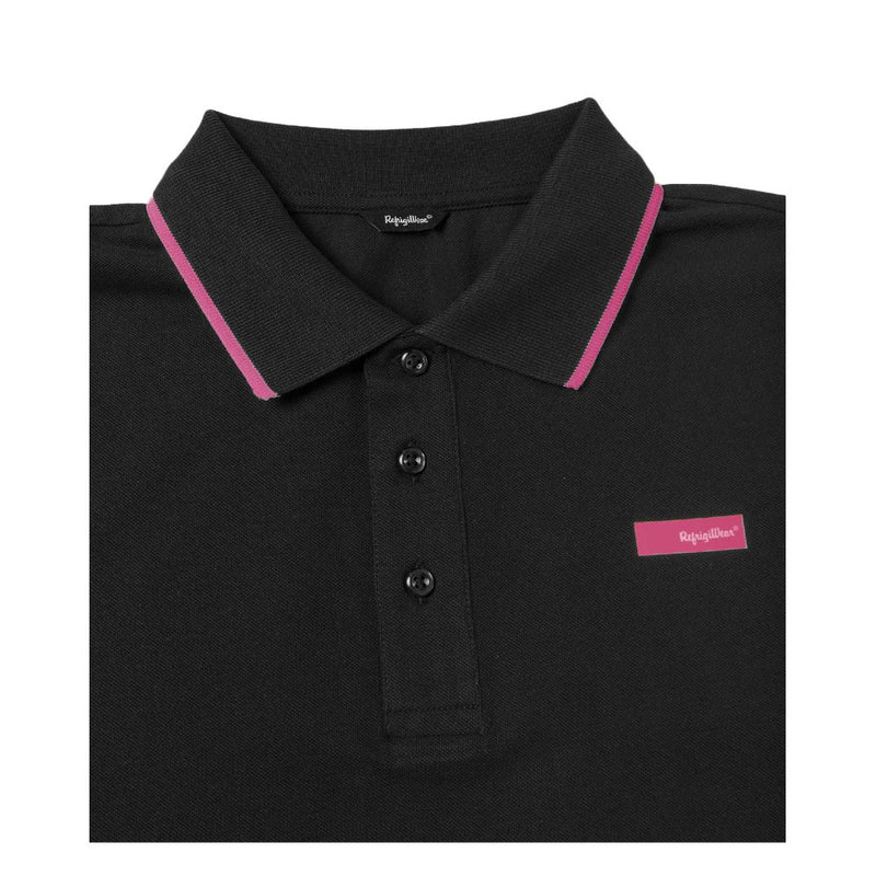 Elegante polo de algodón con detalles de contraste