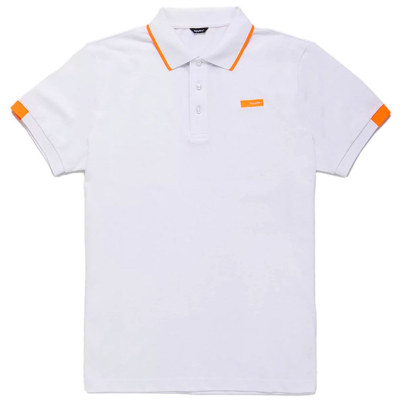 Elegantes kontrastierendes Kragen Poloshirt