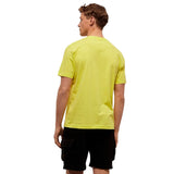 T-shirt en coton logo en relief en jaune