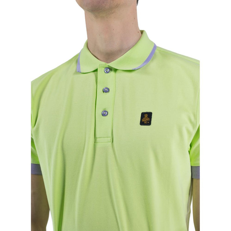 Polo de algodón de cuello de contraste