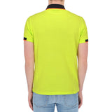 Sunshine Yellow Cotton Polo με τόνους αντίθεσης