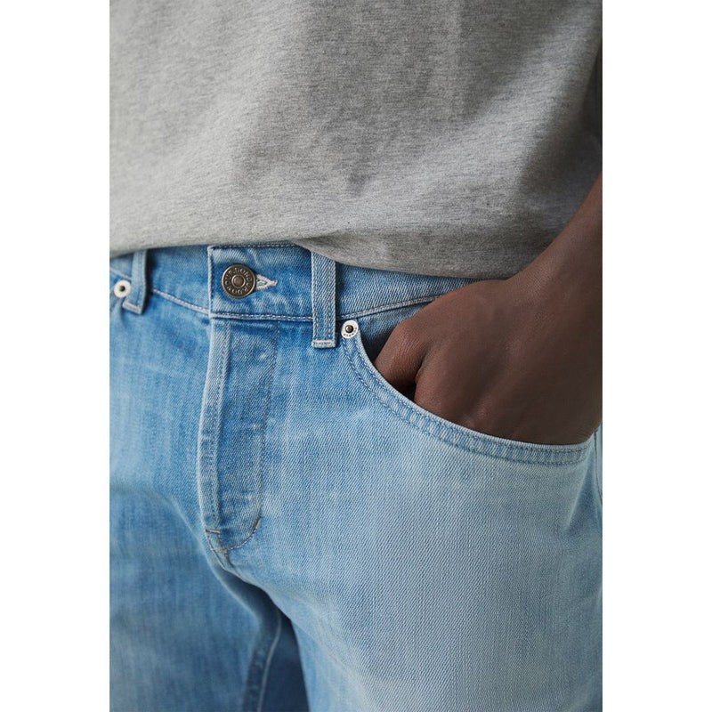 Denim extensible bleu clair élégant pour les hommes