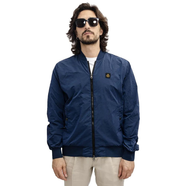 Giacca blu casual elevata