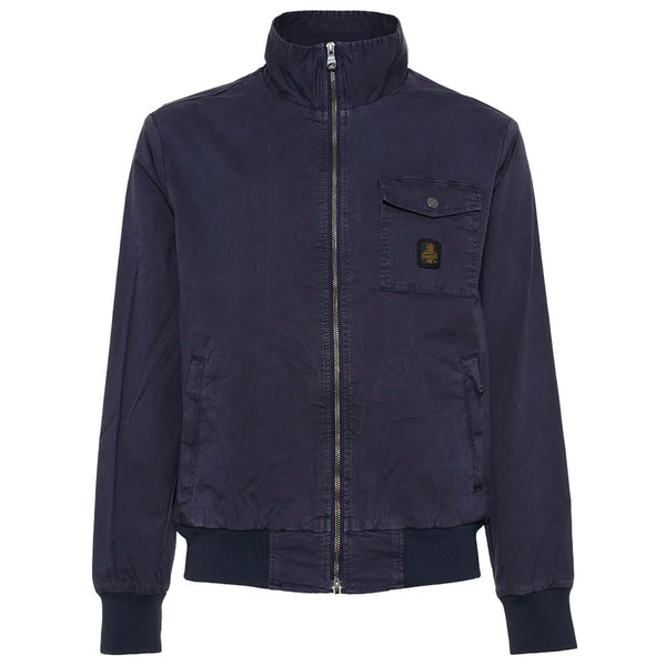 Giacca bomber blu versatile per uomini