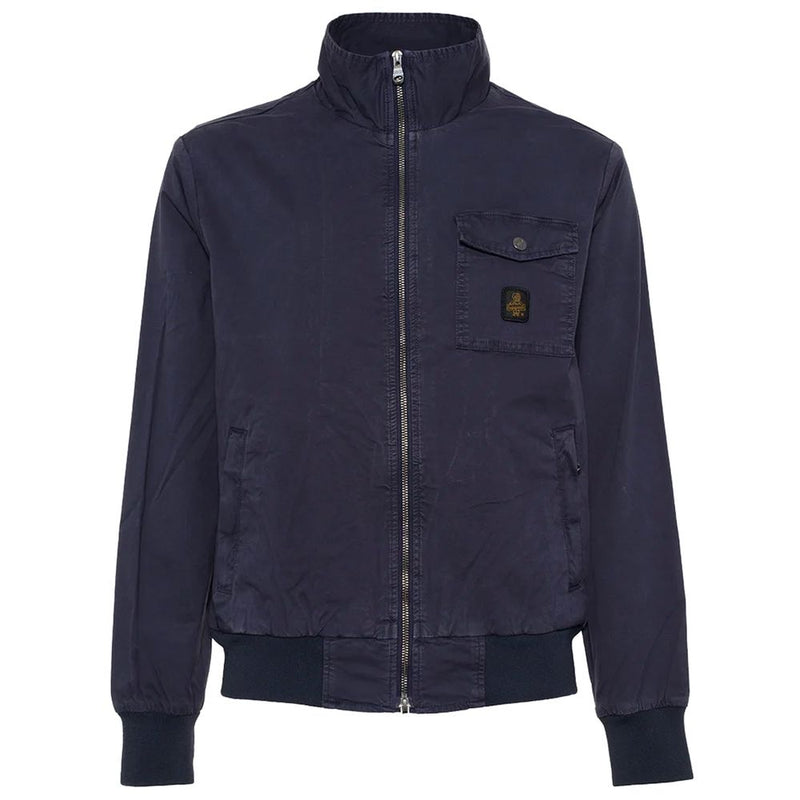 Giacca bomber blu versatile per uomini