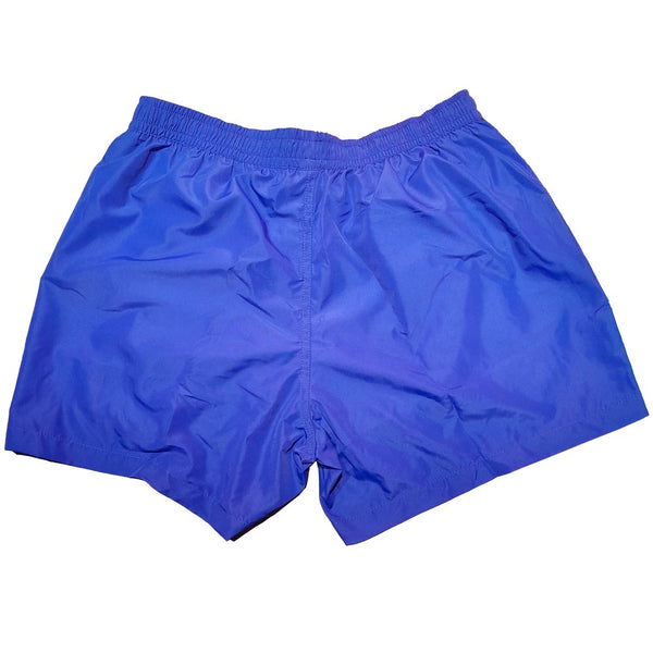 Short de natation masculin à rayures bleu chic