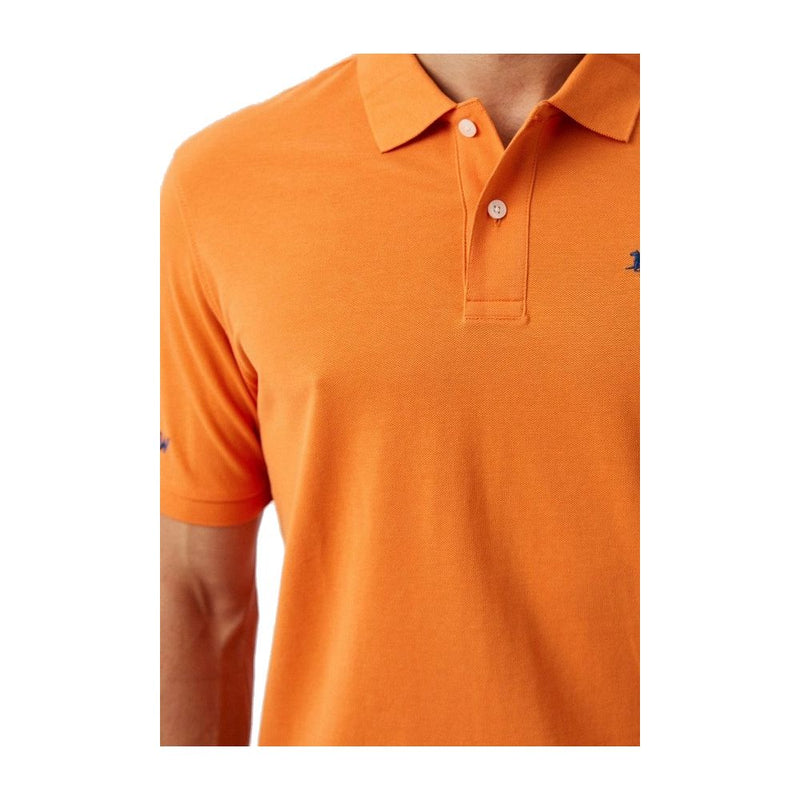 Chic Orange Cotton Polo für den legendären Gentleman