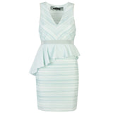 Sleeveless Crepe Ruffle Dress