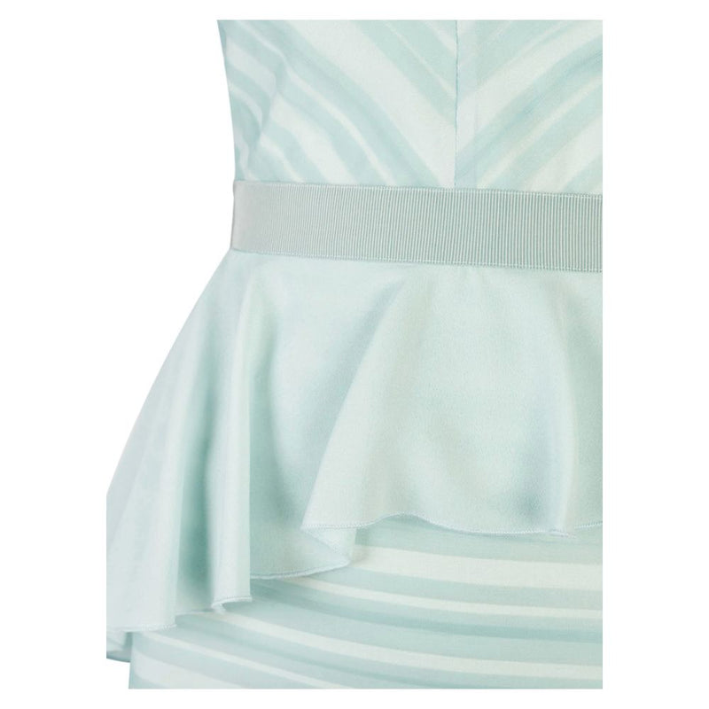 Sleeveless Crepe Ruffle Dress