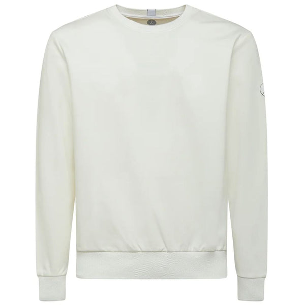 Maglione chic White Tech Fabric Crewneck