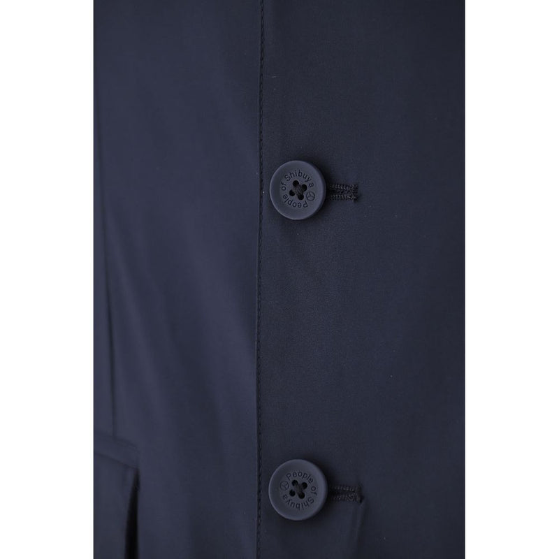 Elegant Water-Repellent Blue Jacket